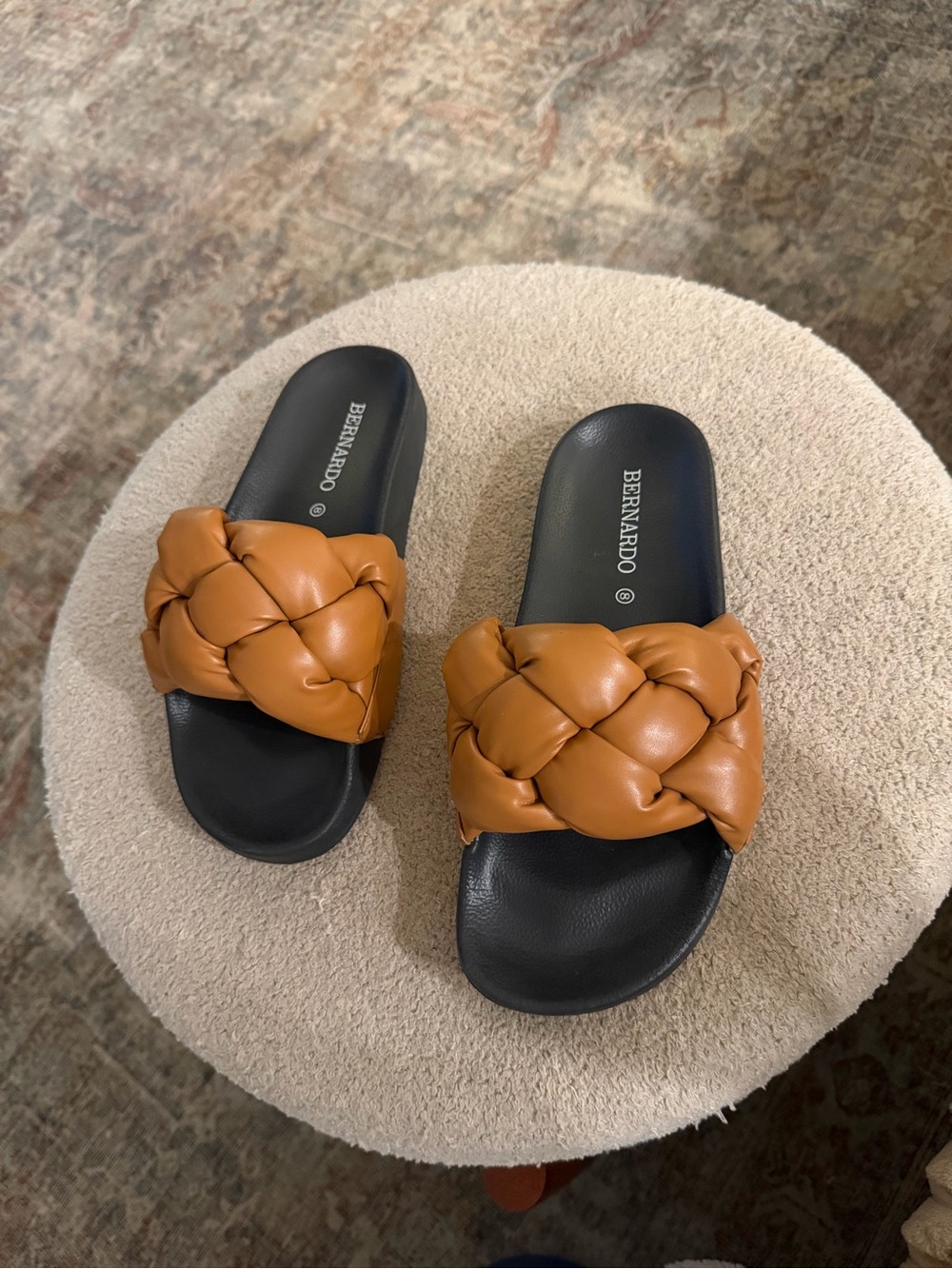 Bernardo Rylee Puffer Braided Slides - Picture 3 of 7